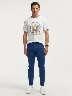 Vaqueros-Alvaro Moreno DENIM SLIM BASICO Azul