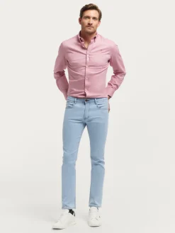 Vaqueros-Alvaro Moreno DENIM SLIM BASICO Celeste