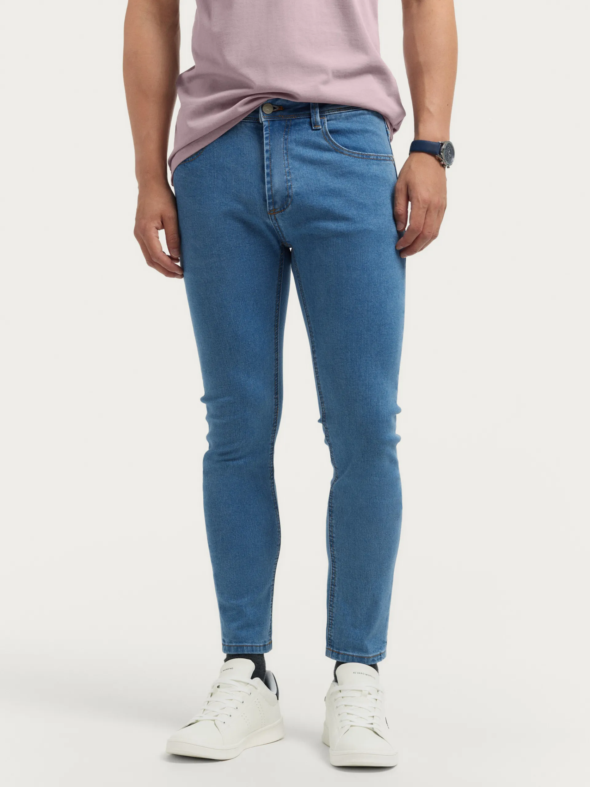 Vaqueros-Alvaro Moreno DENIM SUPER SKINNY Azul