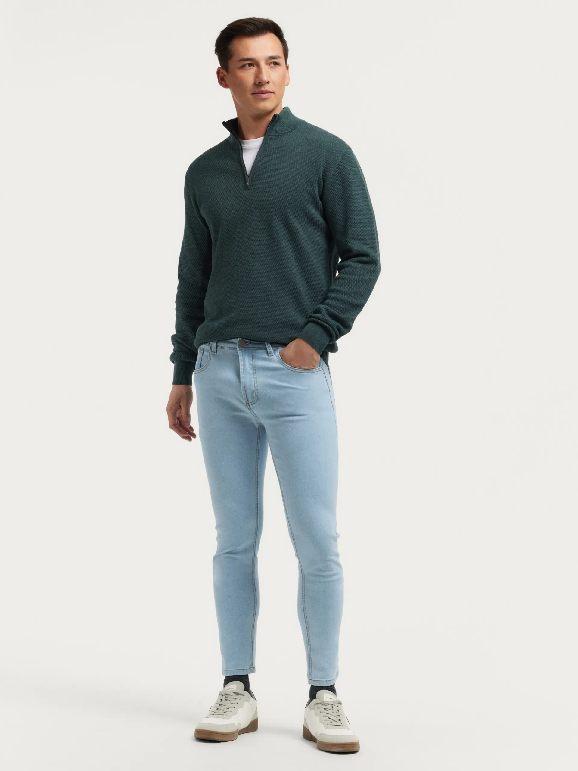 Vaqueros-Alvaro Moreno DENIM SUPER SKINNY Celeste