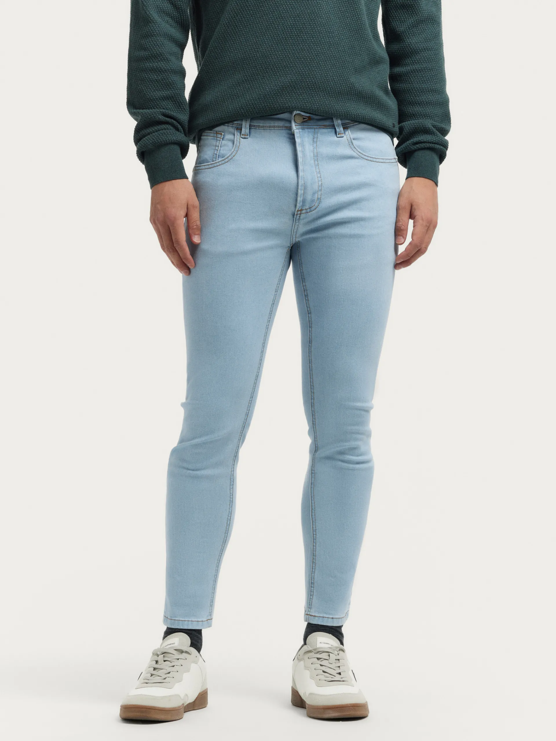 Vaqueros-Alvaro Moreno DENIM SUPER SKINNY Celeste