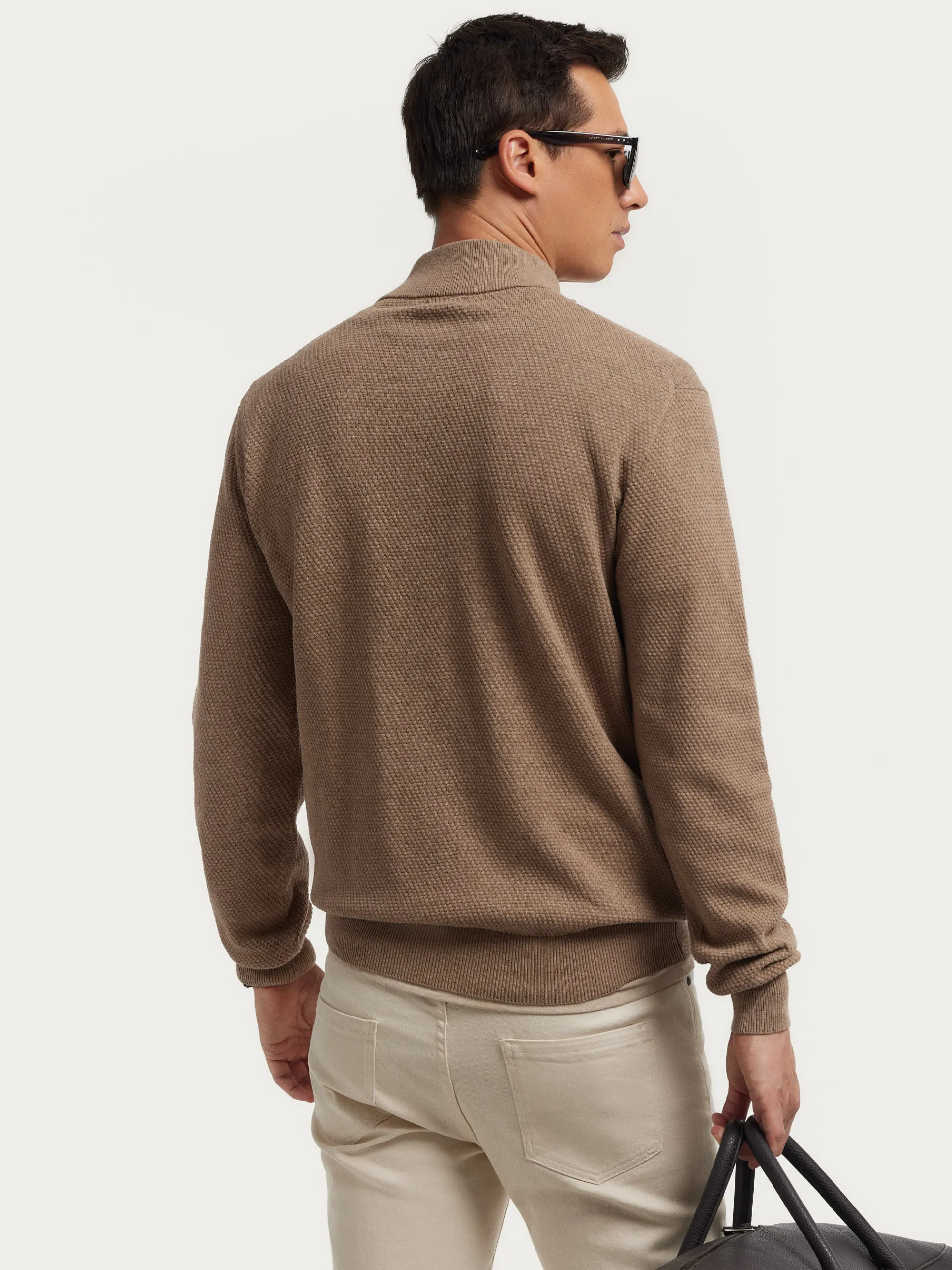 Jerséis-Alvaro Moreno JERSEY CREMALLERA Beige