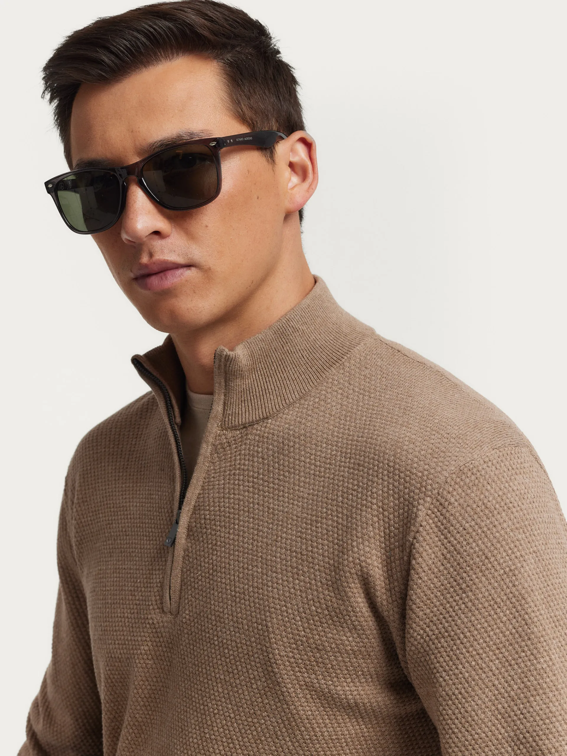 Jerséis-Alvaro Moreno JERSEY CREMALLERA Beige