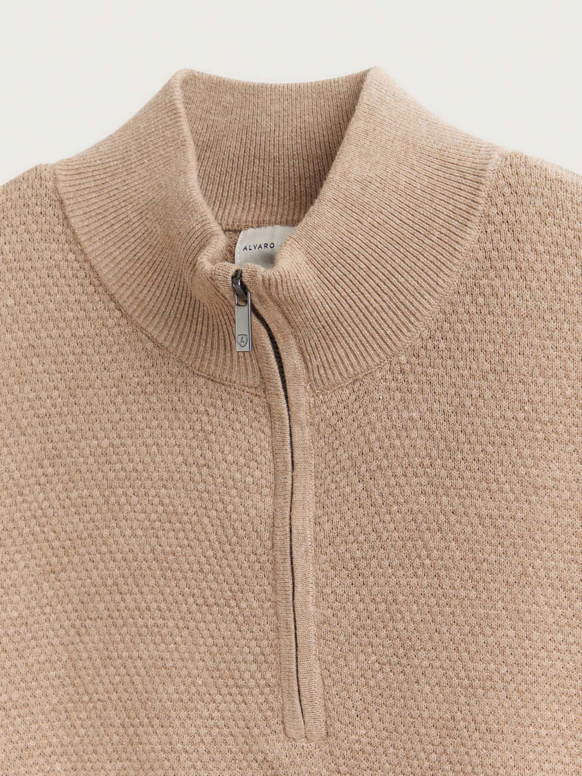 Jerséis-Alvaro Moreno JERSEY CREMALLERA Beige