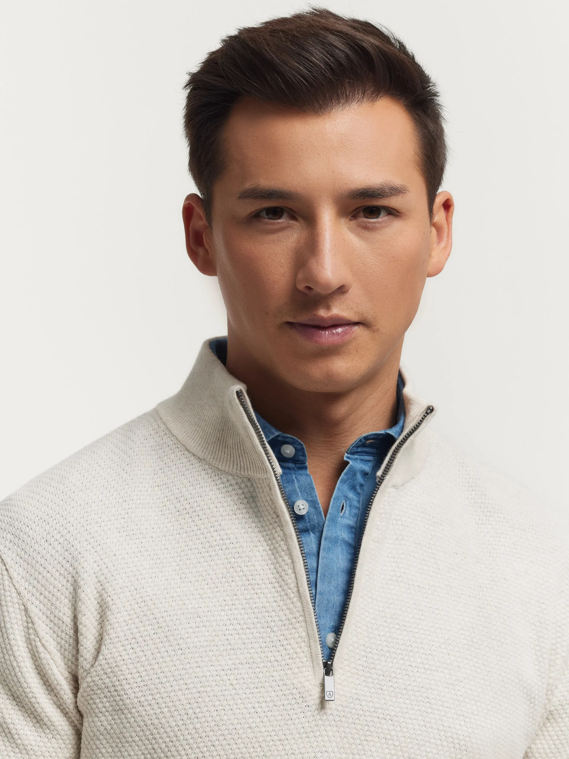 Jerséis-Alvaro Moreno JERSEY CREMALLERA Crudo