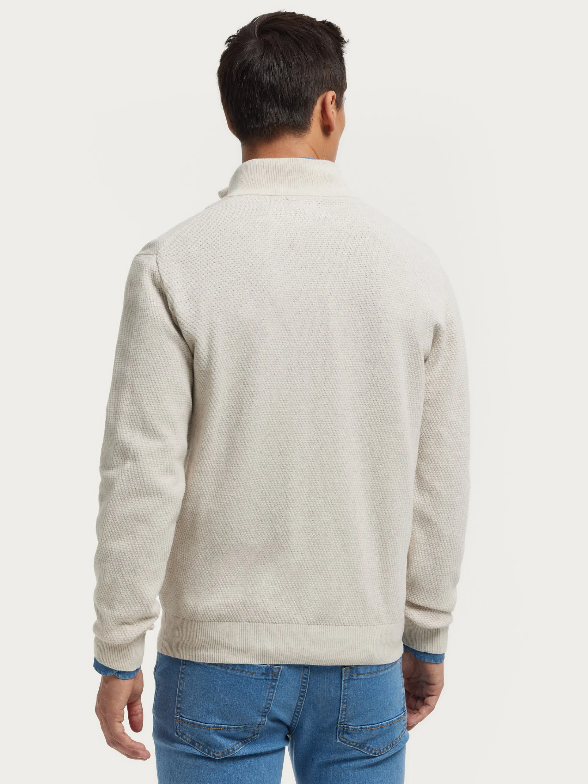 Jerséis-Alvaro Moreno JERSEY CREMALLERA Crudo