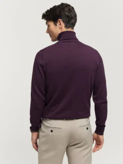 Jerséis-Alvaro Moreno JERSEY ROLL COLLAR BURDEOS VIN