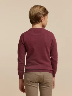 Jerséis-Alvaro Moreno JERSEY ROUND NECK KIDS Burdeos