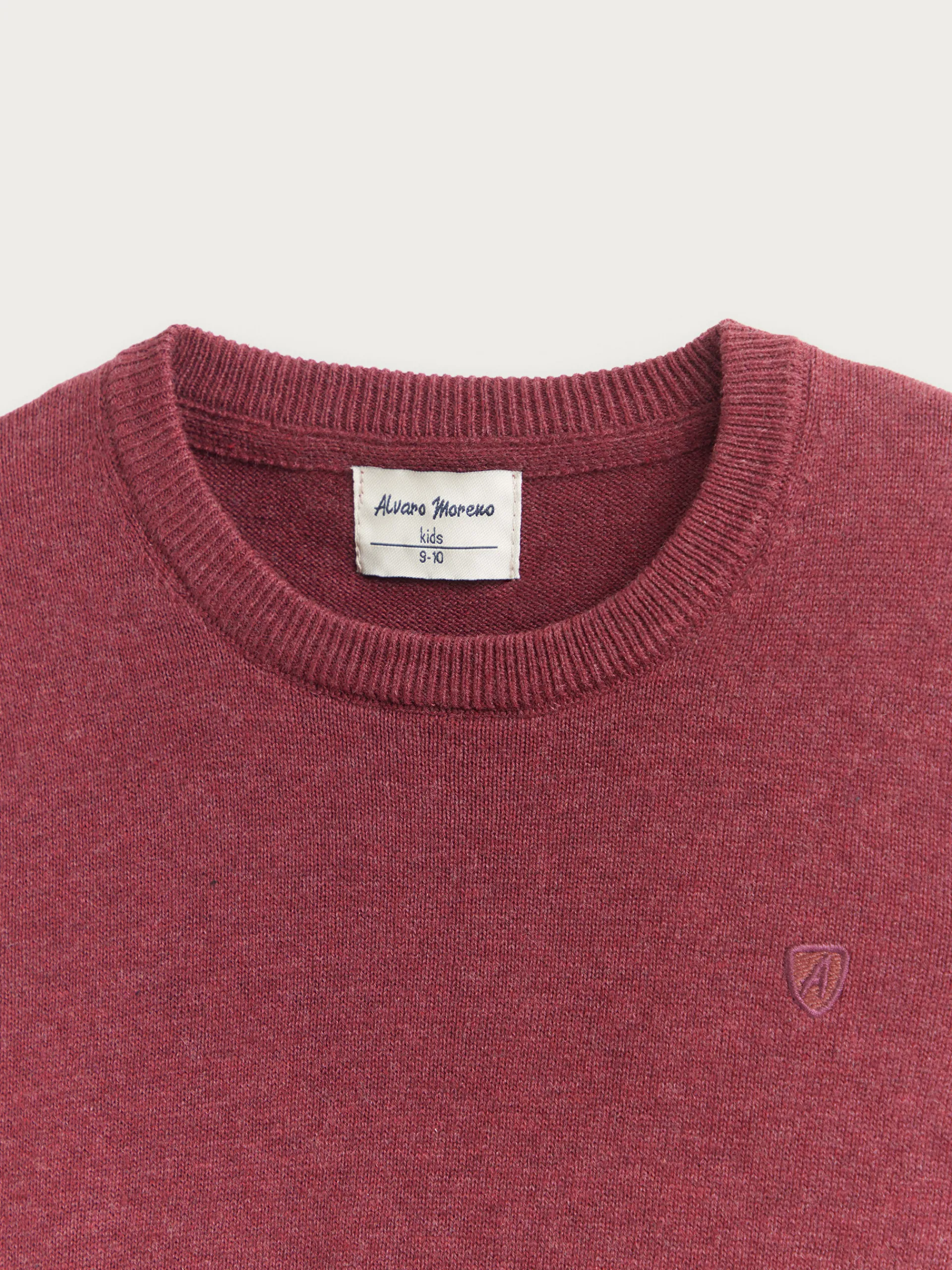 Jerséis-Alvaro Moreno JERSEY ROUND NECK KIDS Burdeos