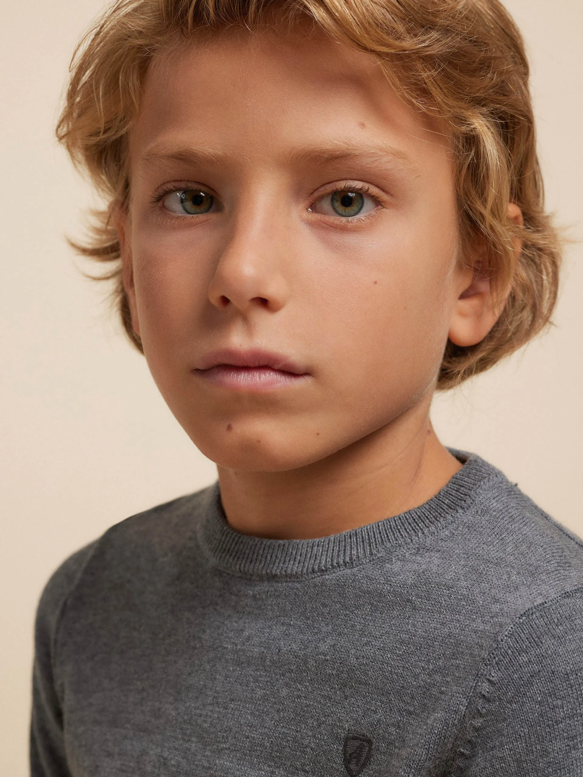 Jerséis-Alvaro Moreno JERSEY ROUND NECK KIDS Gris