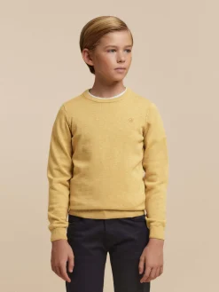 Jerséis-Alvaro Moreno JERSEY ROUND NECK KIDS Mostaza