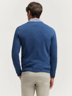 Jerséis-Alvaro Moreno JERSEY V-NECK TRENDY Azul