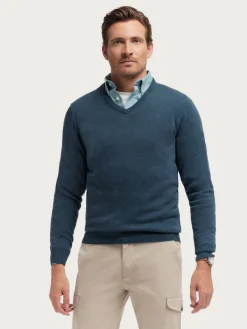 Jerséis-Alvaro Moreno JERSEY V-NECK TRENDY Azul