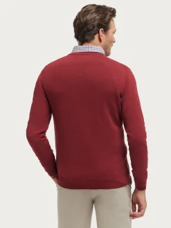 Jerséis-Alvaro Moreno JERSEY V-NECK TRENDY Burdeos