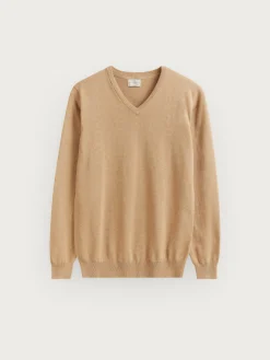 Jerséis-Alvaro Moreno JERSEY V-NECK TRENDY Camel