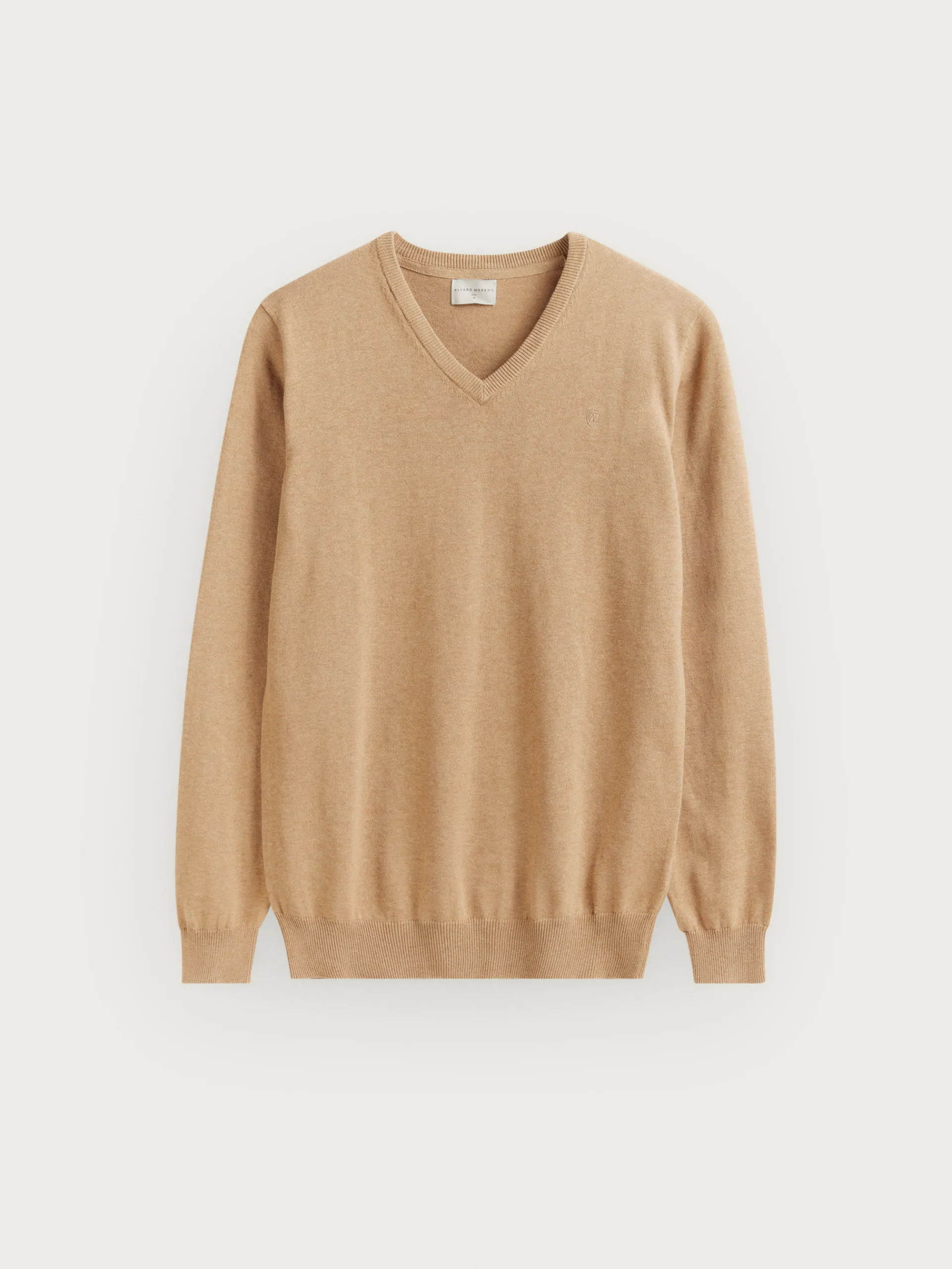 Jerséis-Alvaro Moreno JERSEY V-NECK TRENDY Camel