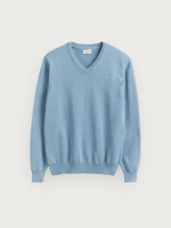 Jerséis-Alvaro Moreno JERSEY V-NECK TRENDY Celeste