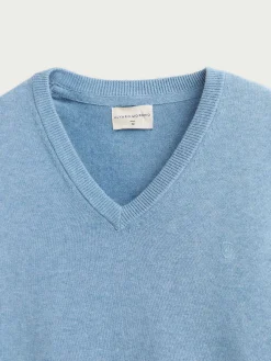 Jerséis-Alvaro Moreno JERSEY V-NECK TRENDY Celeste