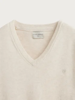 Jerséis-Alvaro Moreno JERSEY V-NECK TRENDY Crudo