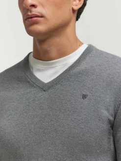 Jerséis-Alvaro Moreno JERSEY V-NECK TRENDY Gris