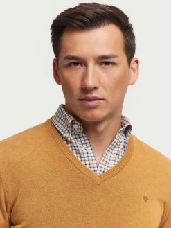 Jerséis-Alvaro Moreno JERSEY V-NECK TRENDY Mostaza