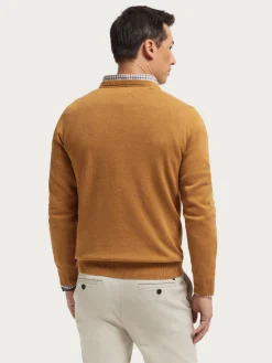 Jerséis-Alvaro Moreno JERSEY V-NECK TRENDY Mostaza