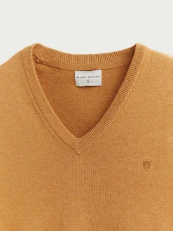 Jerséis-Alvaro Moreno JERSEY V-NECK TRENDY Mostaza