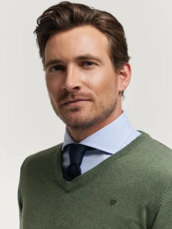 Jerséis-Alvaro Moreno JERSEY V-NECK TRENDY Verde