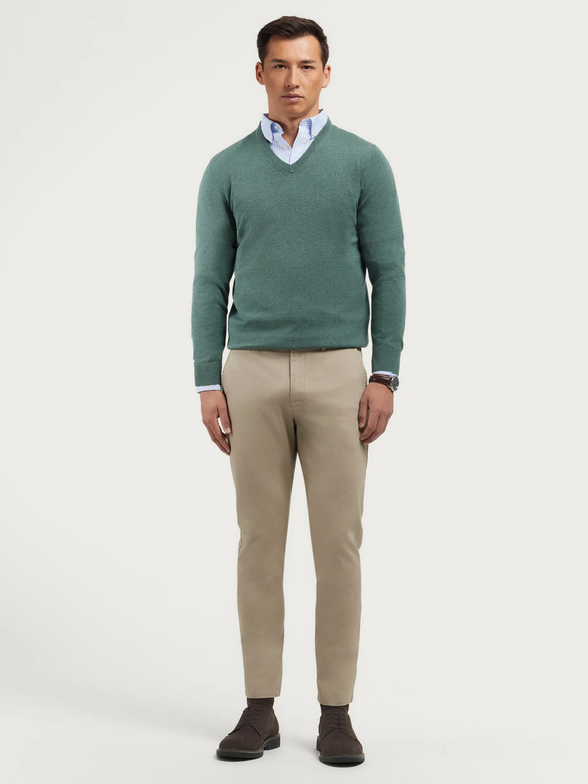 Jerséis-Alvaro Moreno JERSEY V-NECK TRENDY Verde