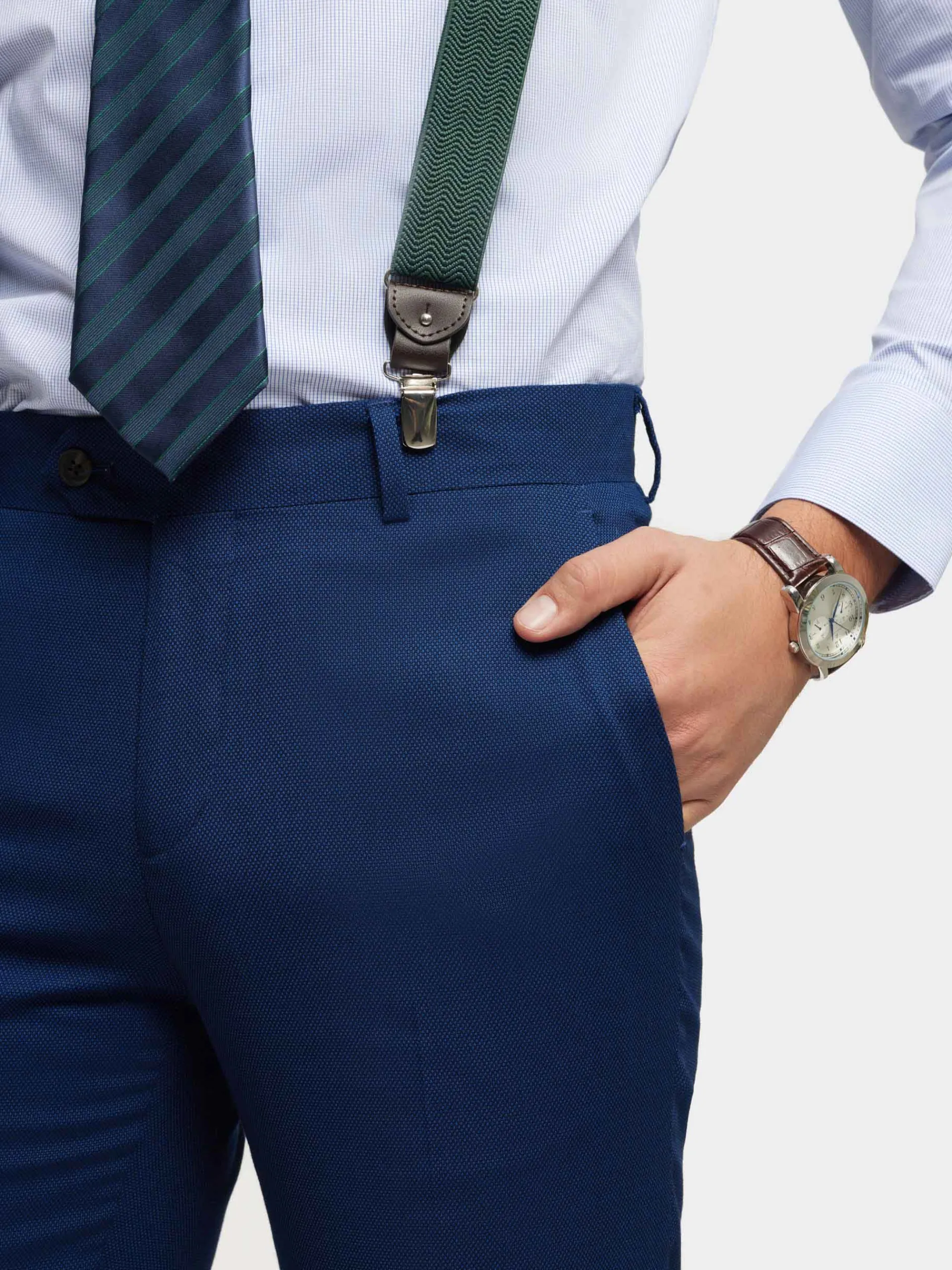 Trajes|Trajes-Alvaro Moreno PANTALON BIRDEYE Azul