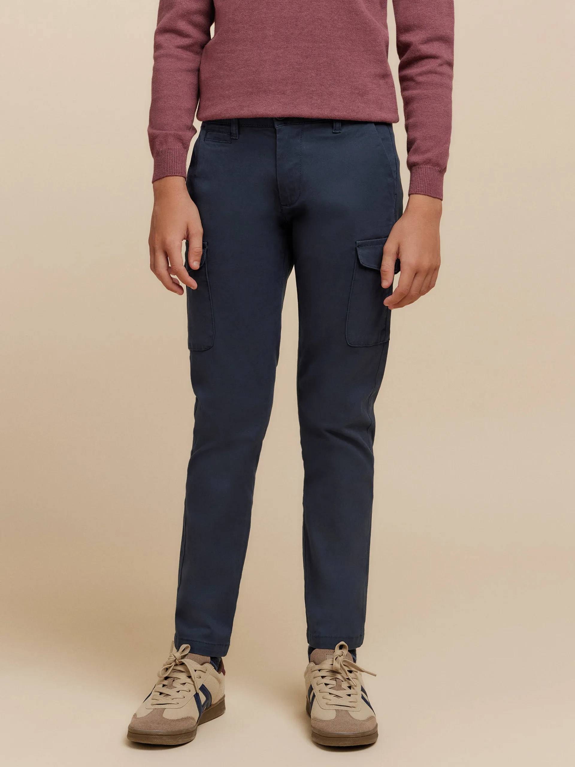 Pantalones-Alvaro Moreno PANTALON BUFFALO KIDS Azul Marino