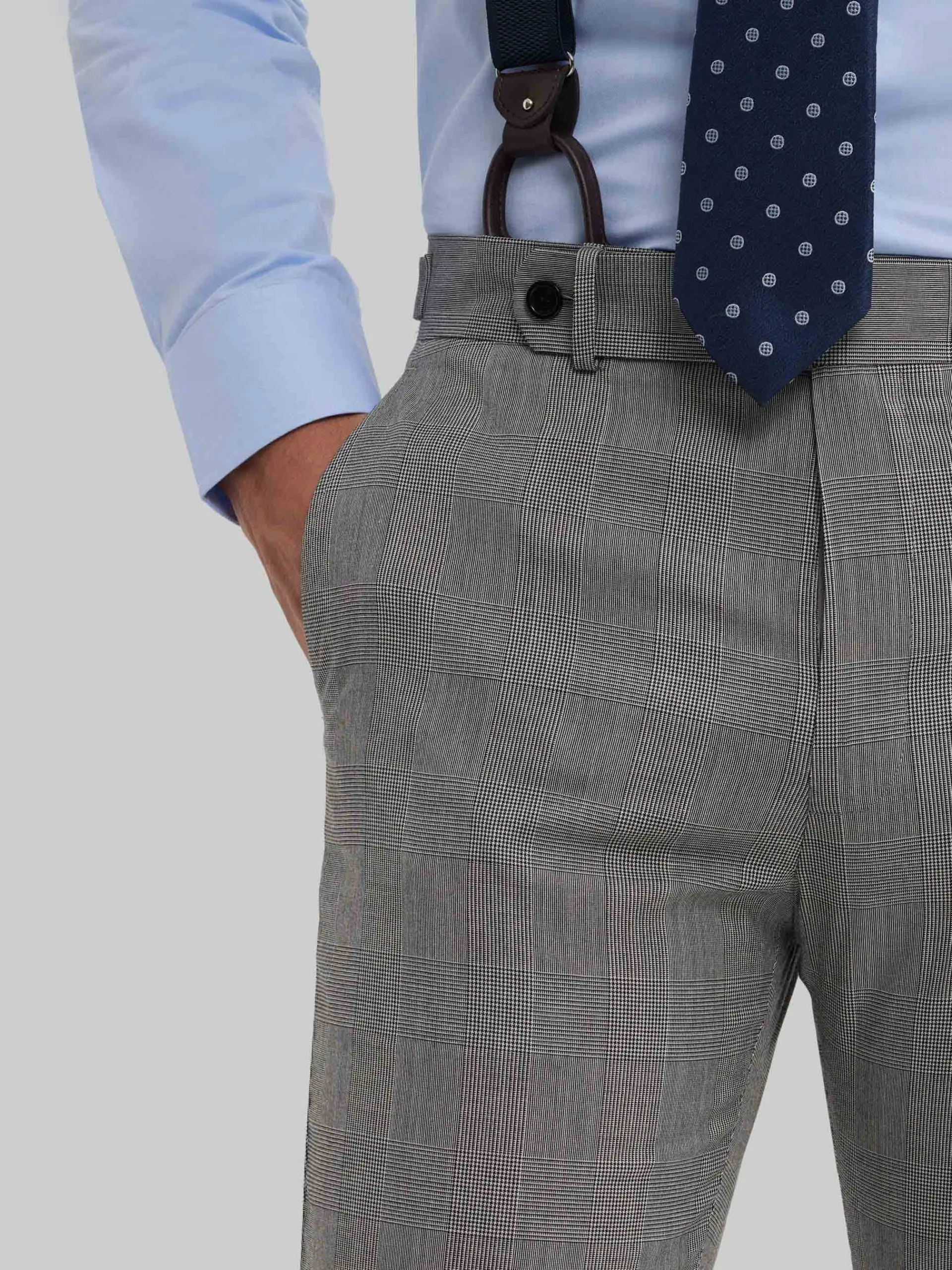 Trajes|Trajes-Alvaro Moreno PANTALON CAPO GALES Gris