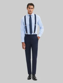 Trajes|Trajes-Alvaro Moreno PANTALON CAPO MICRO Azul Marino