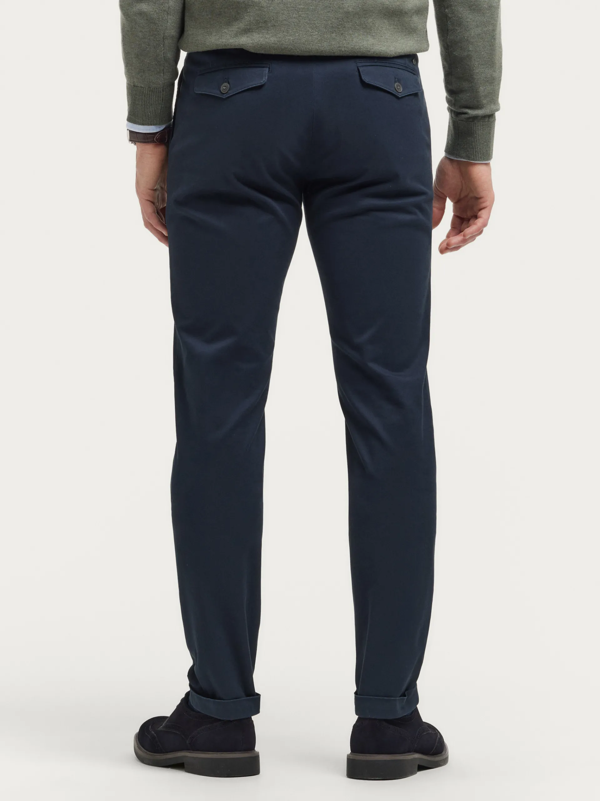 Chino-Alvaro Moreno PANTALON CARROT Azul Marino