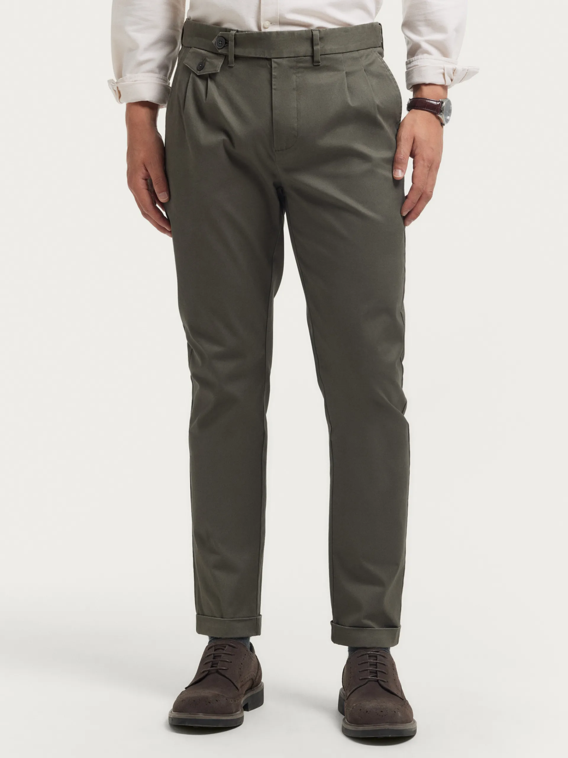 Chino-Alvaro Moreno PANTALON CARROT Verde