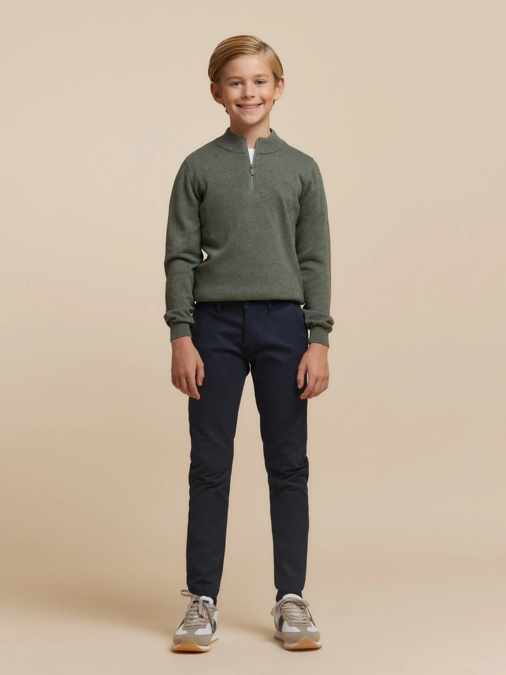 Pantalones-Alvaro Moreno PANTALON CHINO KIDS Azul Marino