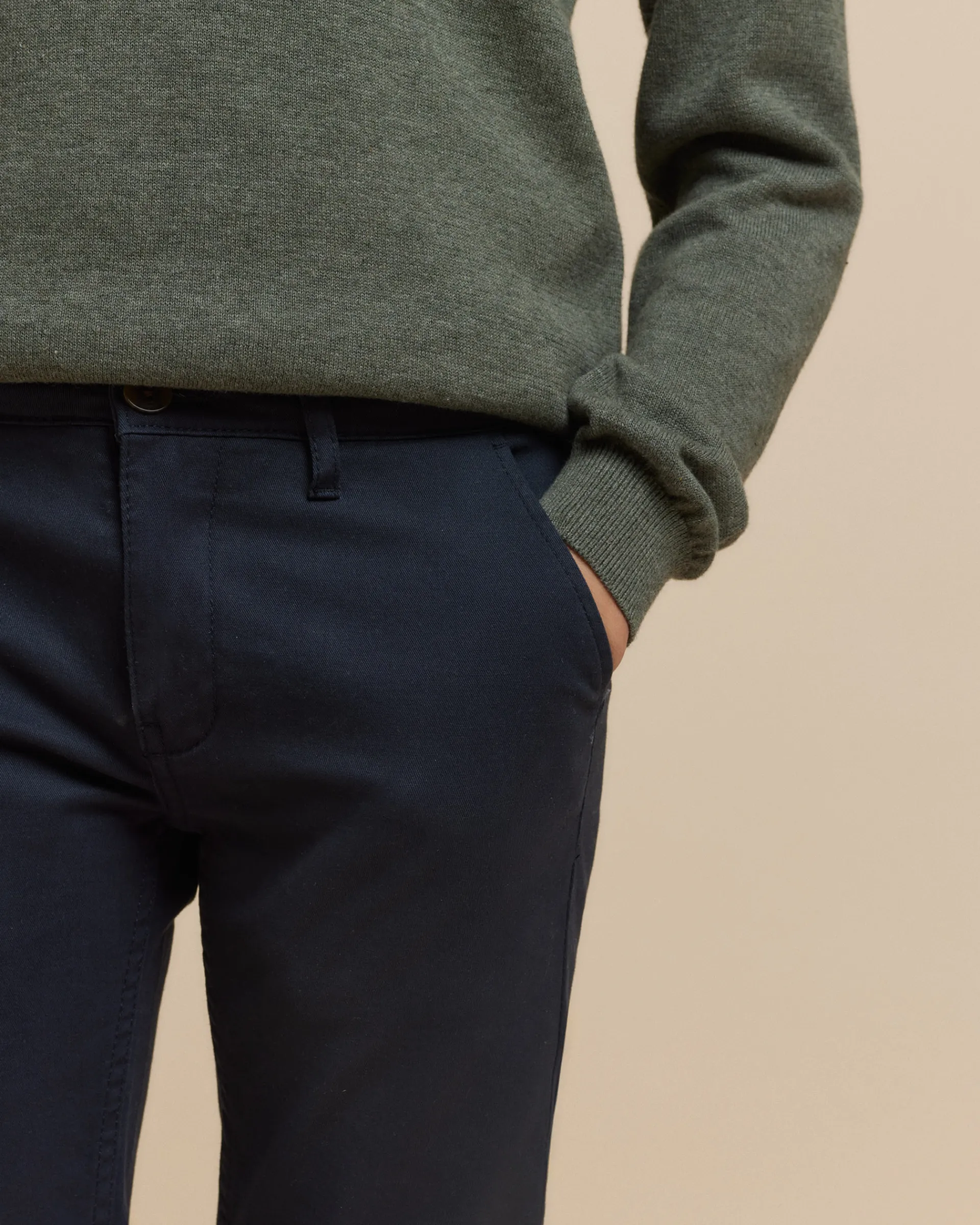 Pantalones-Alvaro Moreno PANTALON CHINO KIDS Azul Marino