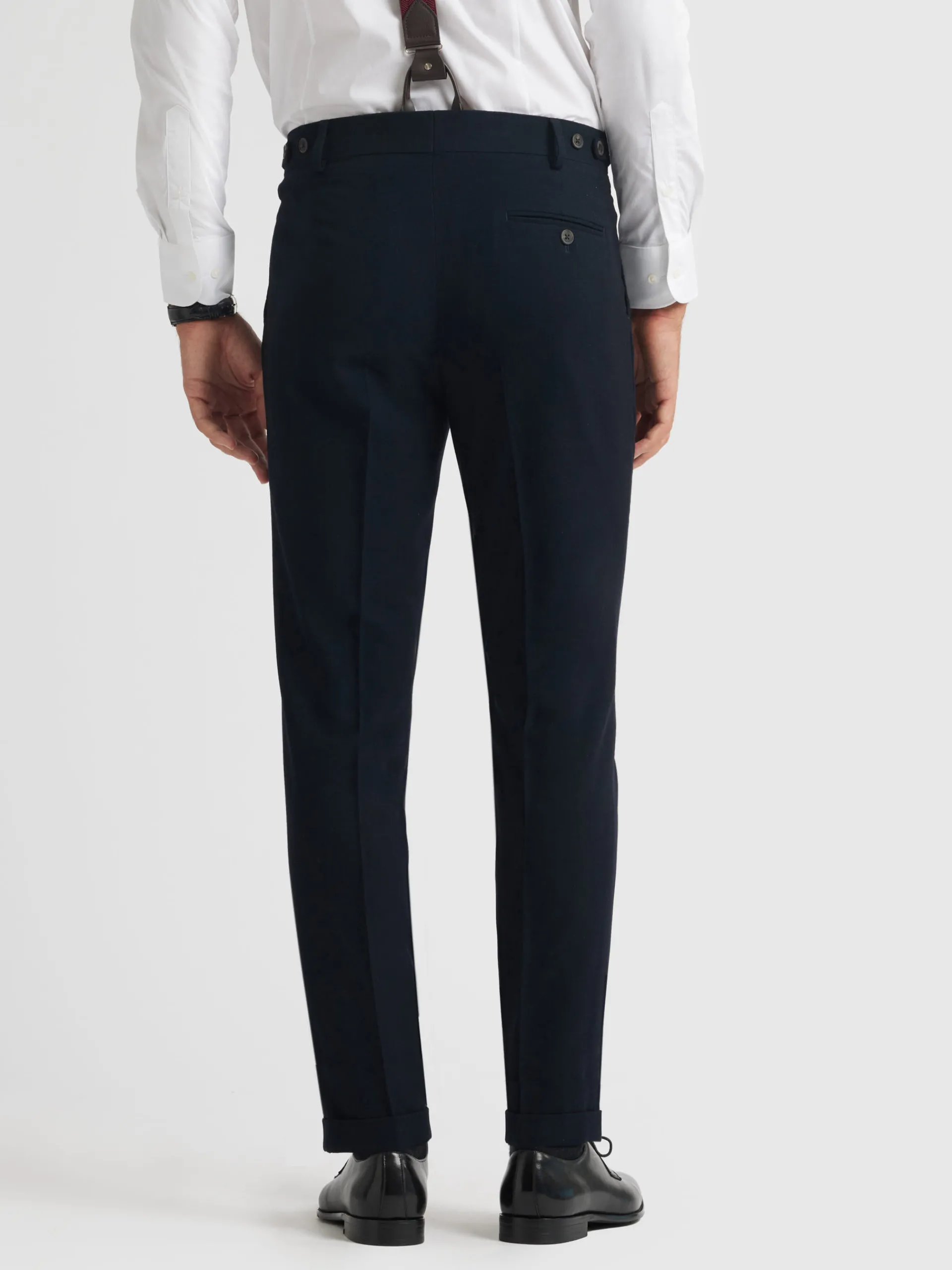 Trajes|Trajes-Alvaro Moreno PANTALON CLASSIC TWILL Azul Marino