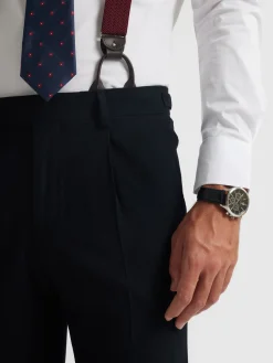 Trajes|Trajes-Alvaro Moreno PANTALON CLASSIC TWILL Azul Marino