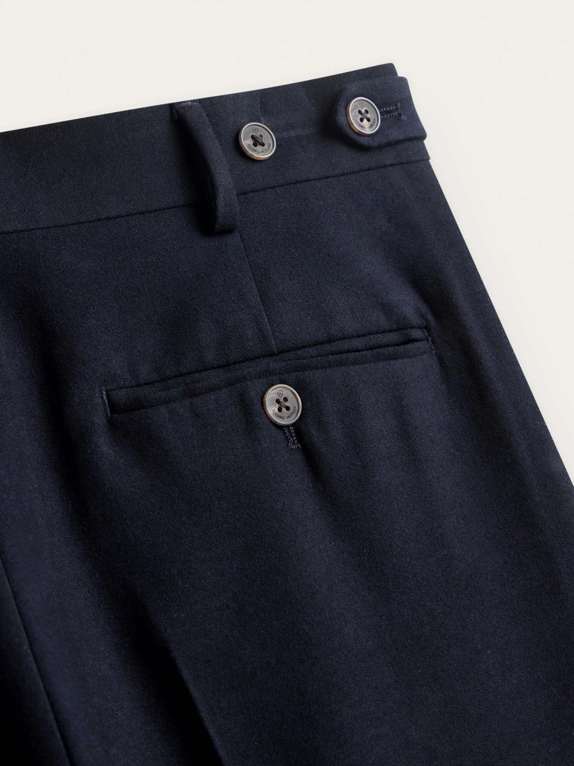 Vestir-Alvaro Moreno PANTALON CLASSIC TWILL Azul Marino