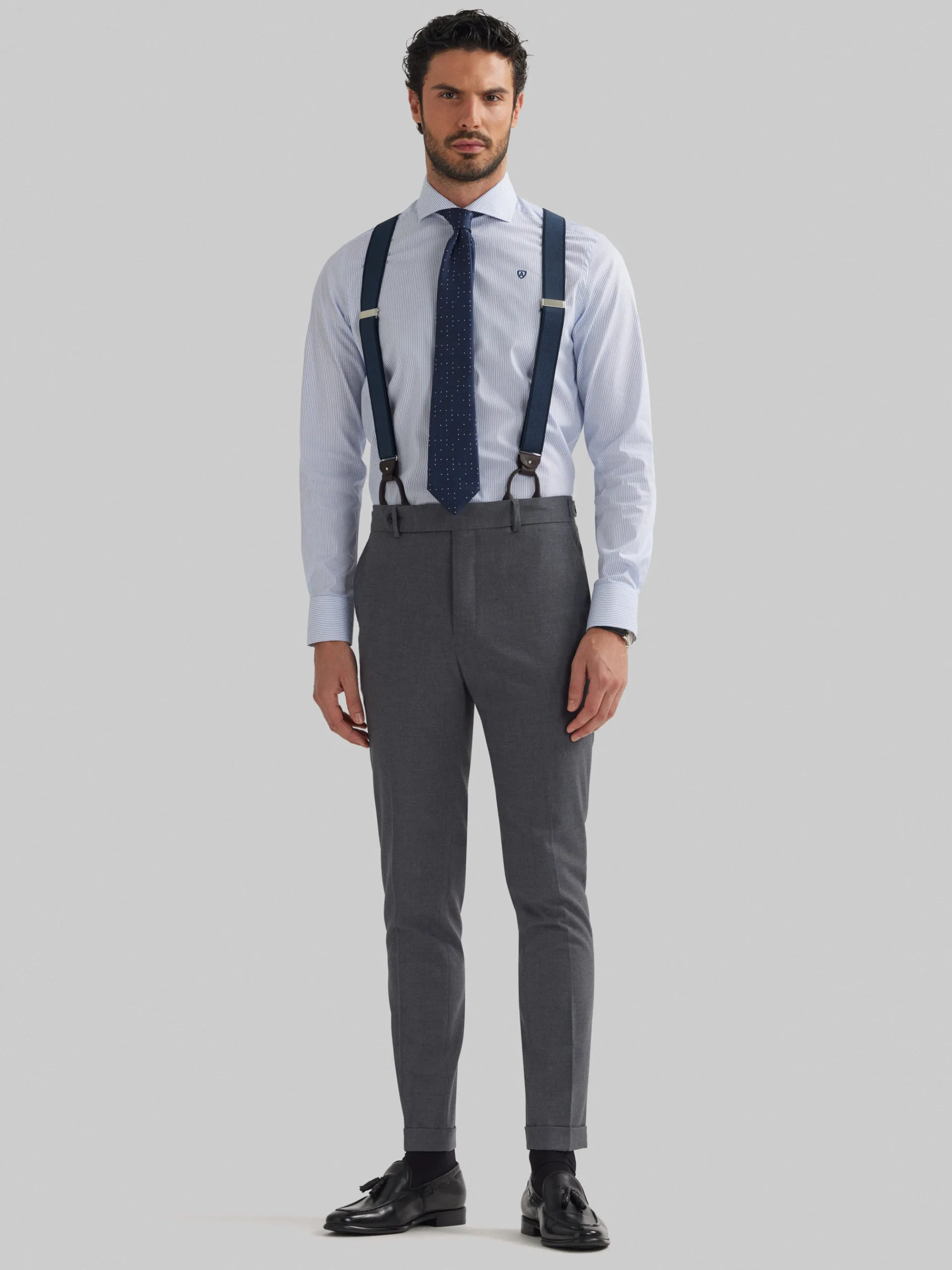 Trajes|Trajes-Alvaro Moreno PANTALON DUOMO CRUZADO Gris