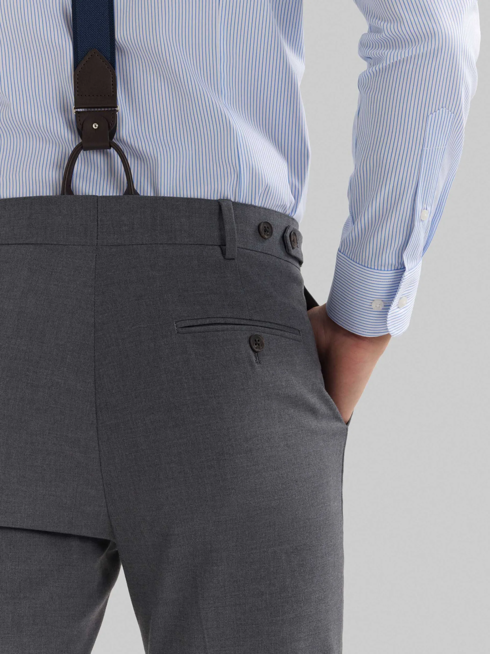 Trajes|Trajes-Alvaro Moreno PANTALON DUOMO CRUZADO Gris