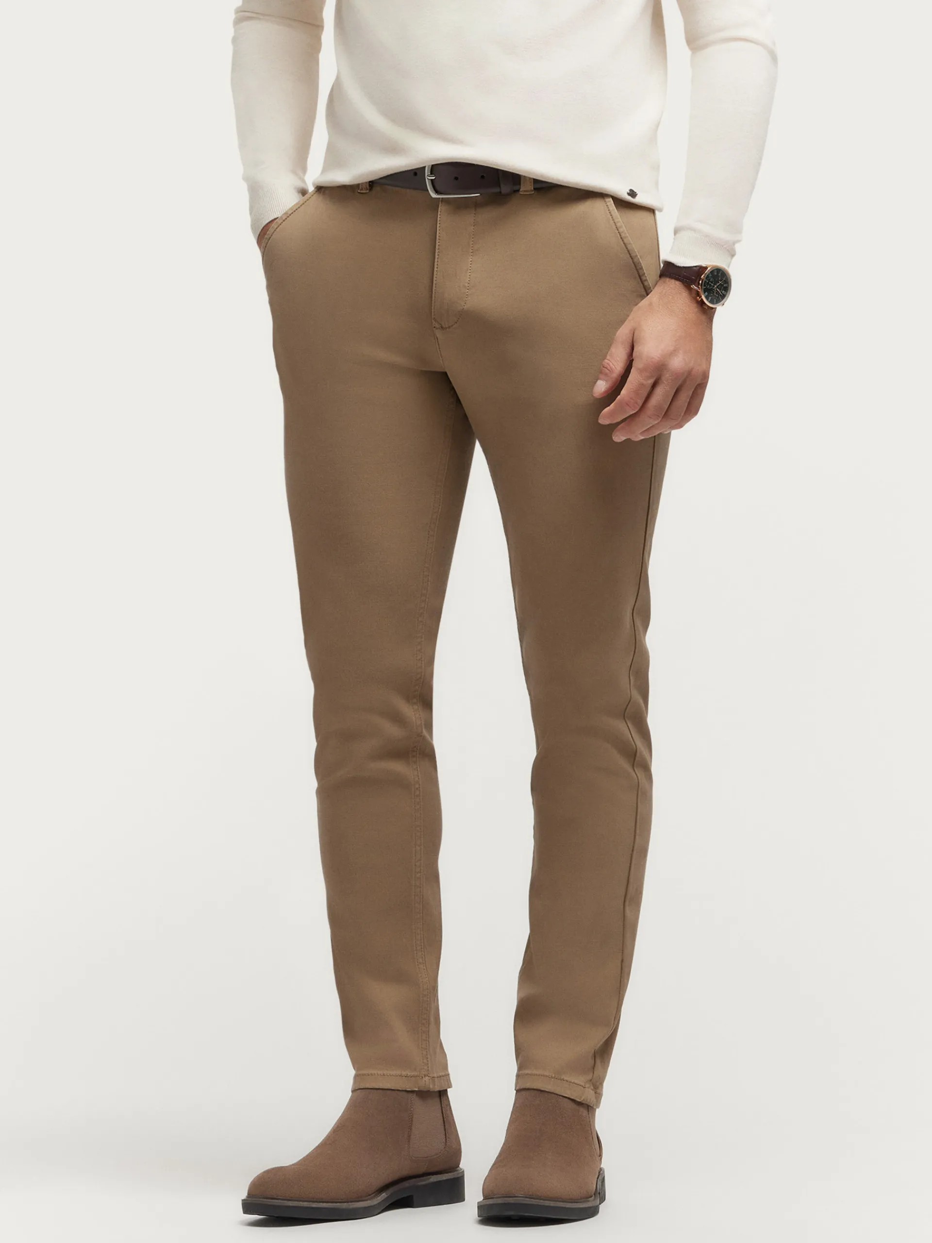 Chino-Alvaro Moreno PANTALON ELVIS Camel