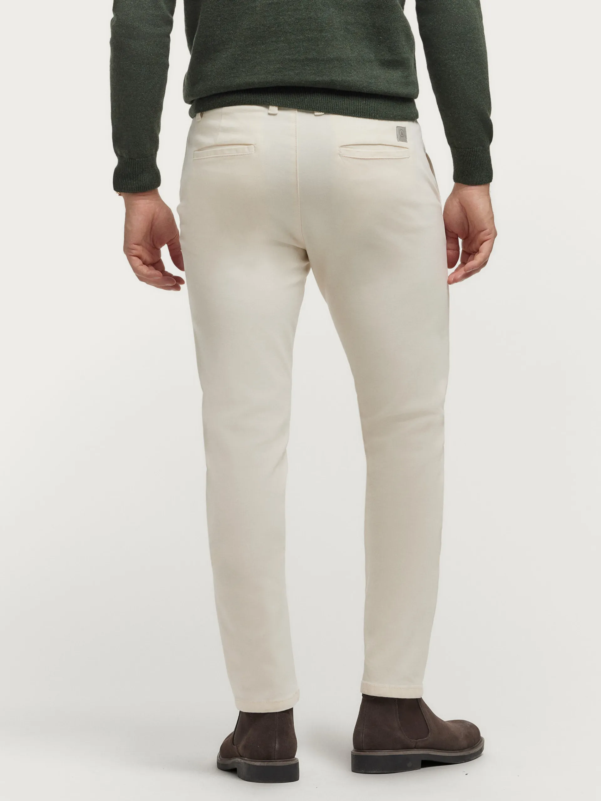 Chino-Alvaro Moreno PANTALON ELVIS Crudo