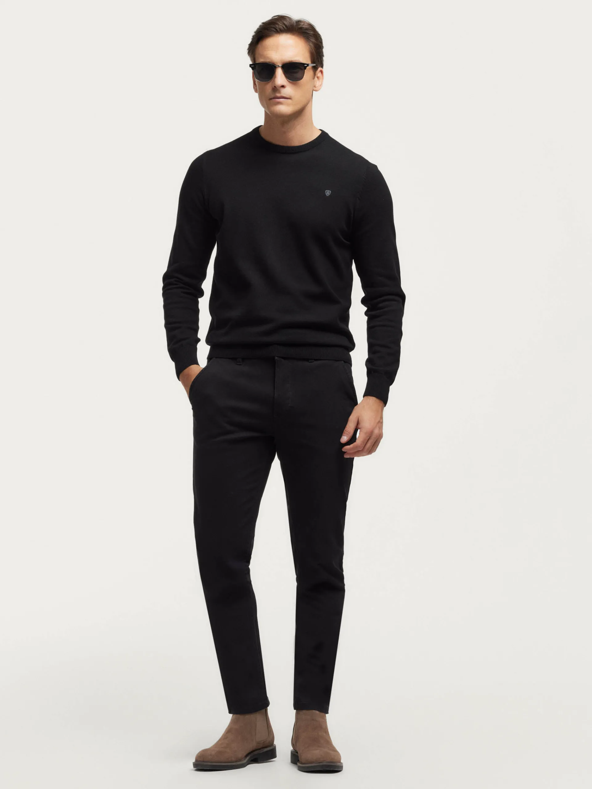 Chino-Alvaro Moreno PANTALON ELVIS Negro