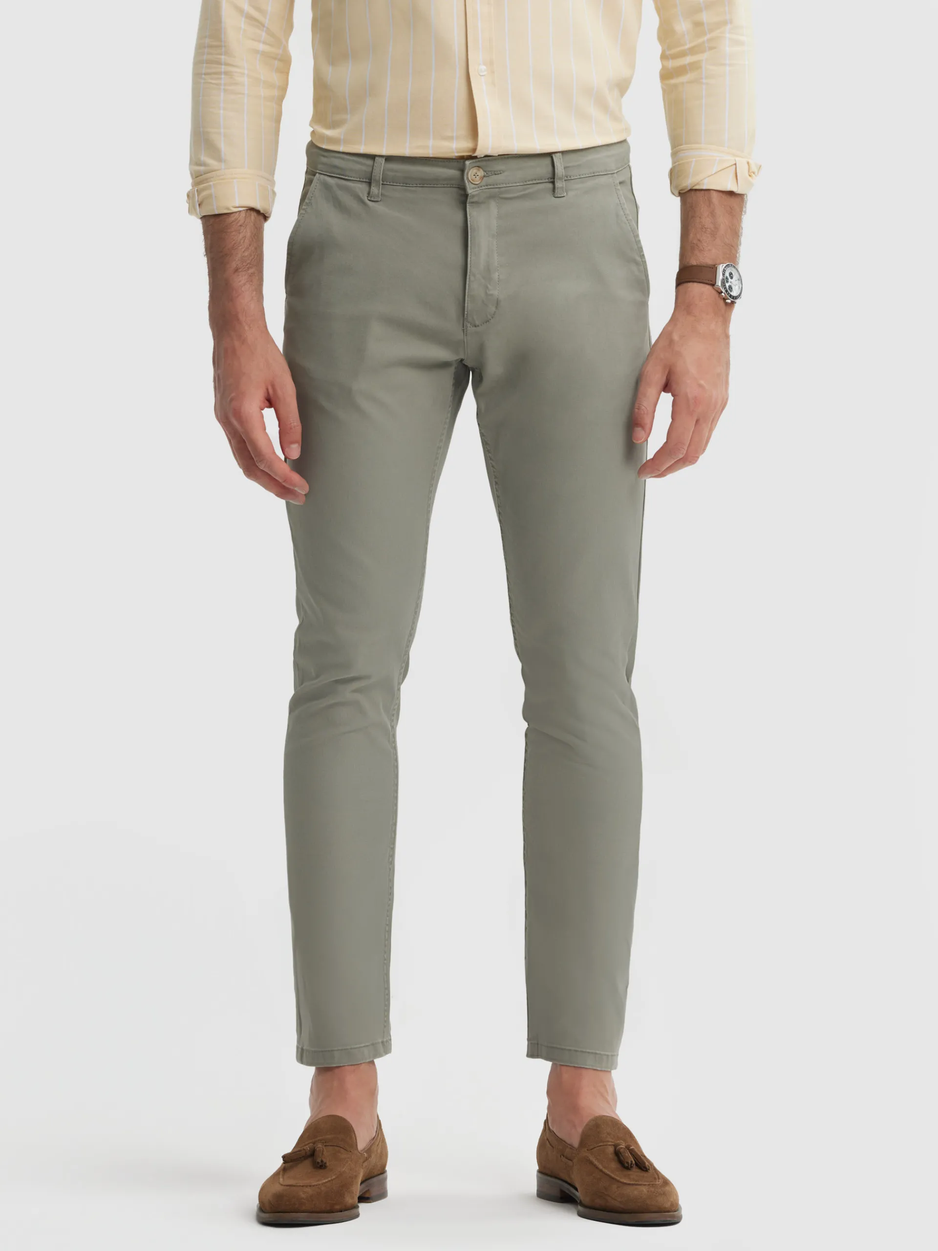 Chino-Alvaro Moreno PANTALON ELVIS Verde