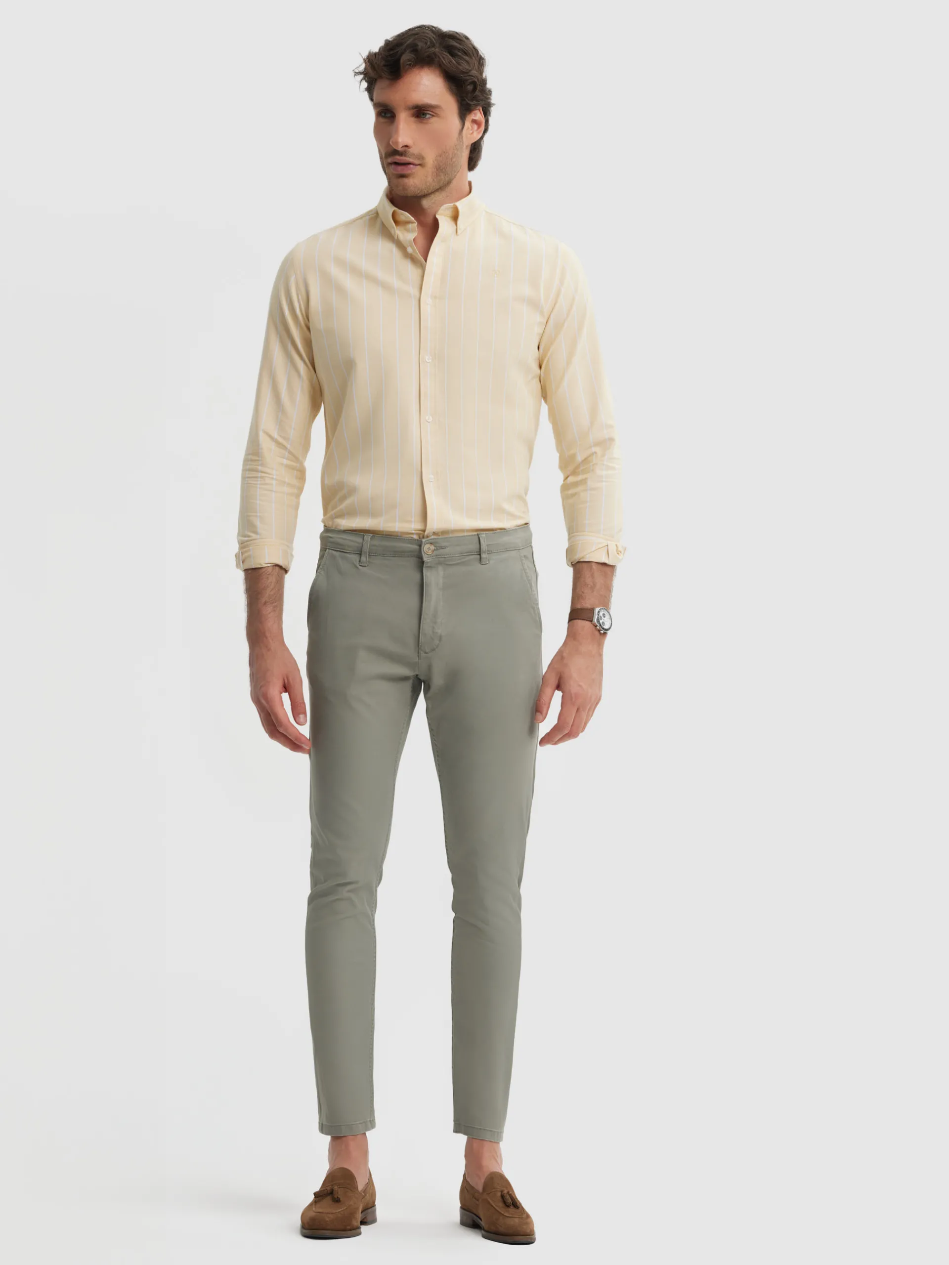 Chino-Alvaro Moreno PANTALON ELVIS Verde