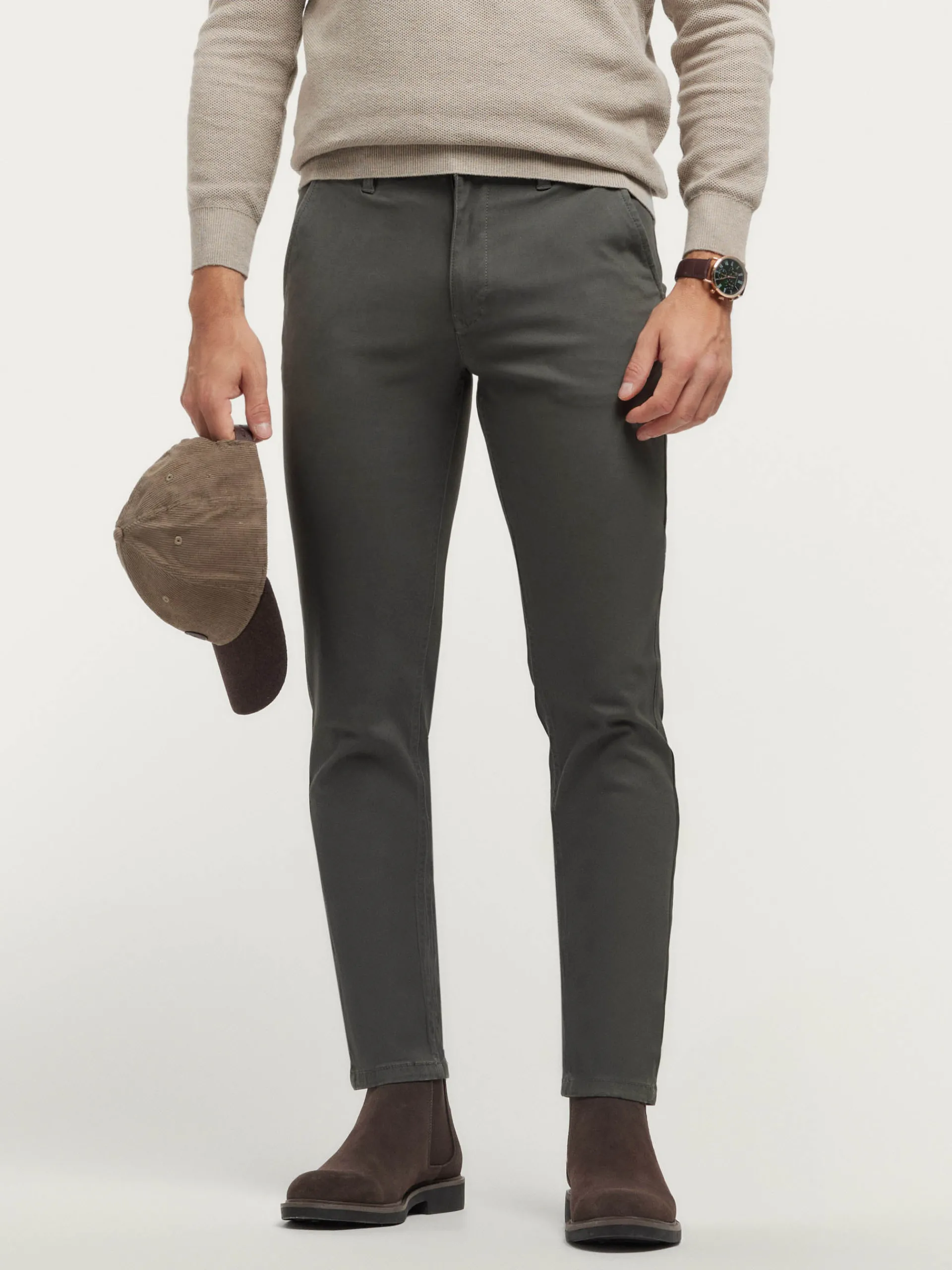 Chino-Alvaro Moreno PANTALON ELVIS Verde