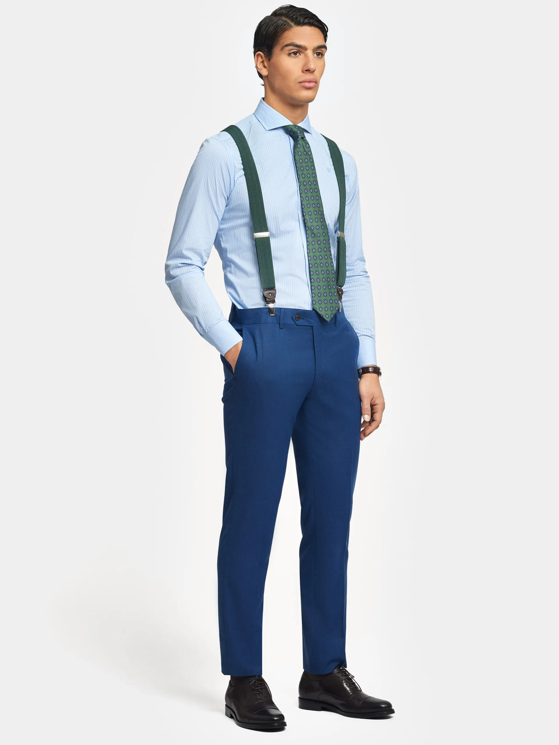 Trajes|Trajes-Alvaro Moreno PANTALON FIL A FIL Azul