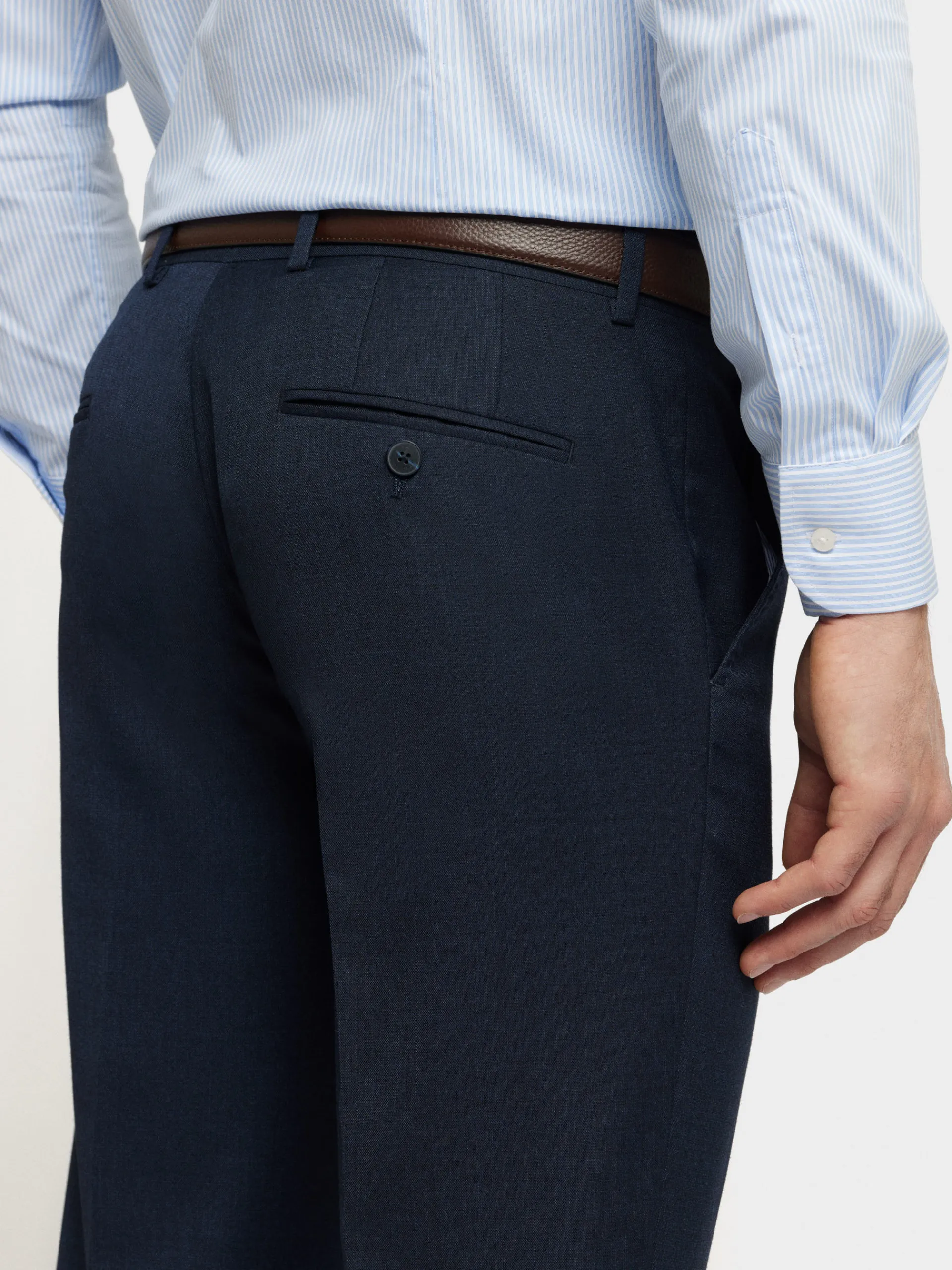 Trajes|Trajes-Alvaro Moreno PANTALON FIL A FIL Azul Marino